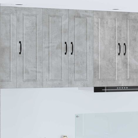 Küchenschrank mit Tür Beton Grau 60 x 31 x 80 cm Holzwerkstoff