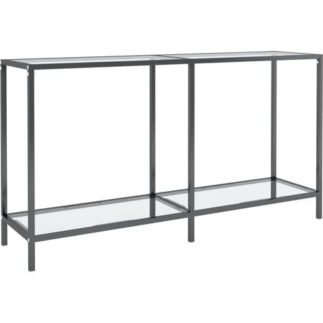Maison Exclusive - Table console Transparent 140x35x75,5 cm Verre trempé