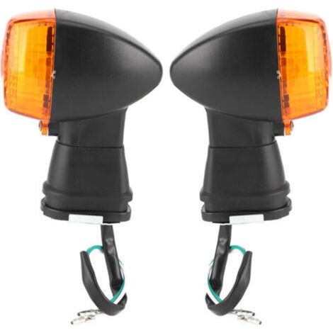 2pcs Moto Clignotant Lumière Jaune Lumière Fit pour Kawasaki ZX900 Ninja ZX-9R (1/4)