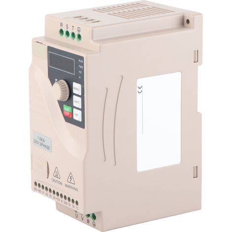 Variateur de fréquence 1.5kW, convertisseur de fréquence RS485, monophasé 220V AC vers triphasé 220V AC, variateur industriel pour moteur, commande précise, boîtier compact. (1/5)