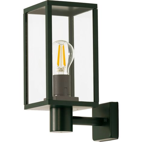 Forlight Pristol - Aplique de Pared Exterior LED 15W. Diámetro 12cm. Estructura de Aluminio. Uso Exterior IP44. Color Transparente