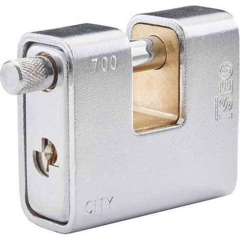 ISEO P749 LUCCHETTO CITY P/SERRANDA CORAZ 70MM OTTONE