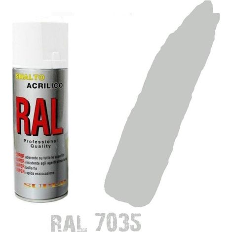 Bomboletta spray grigio chiaro ral 7035 acrilico vernice  brillante lucido graff
