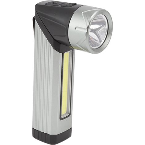 Lampe torche magnétique à 7 vitesses, rotative, pliable, rechargeable, LED COB haute luminosité, idéale pour le camping et les réparations. (1/5)