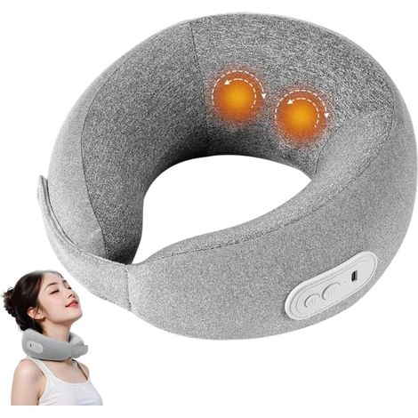 Masajeador de cuello recargable con función de calor y dos modos, compatible con masaje de tejido profundo en 3D. (1/4)