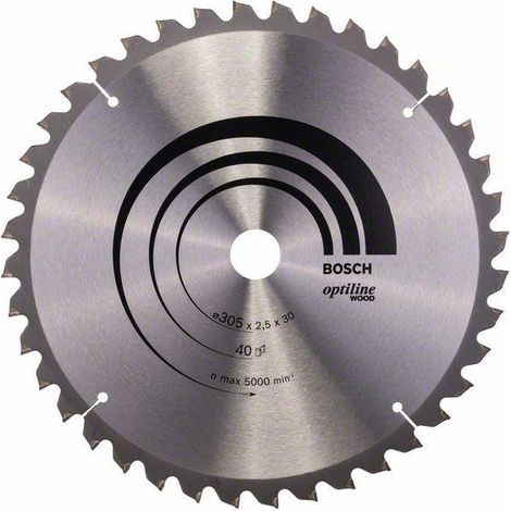 PRO Lama circolare in legno, 305 x 2,5 x 30 mm, T40