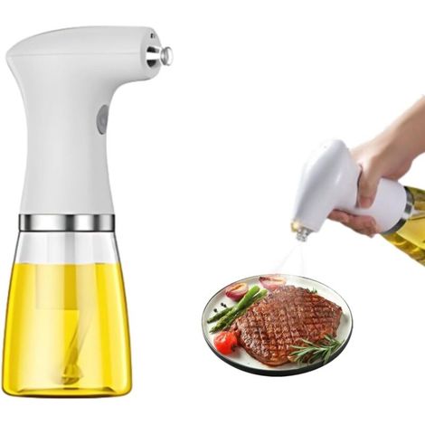 Pulvérisateur D'Huile électrique pour la Cuisson, Distributeur D'Huile électrique Réglable avec Lumière LED, Huile de Cuisson Automatique Vinaigre Sauce de Soja Vaporisateur