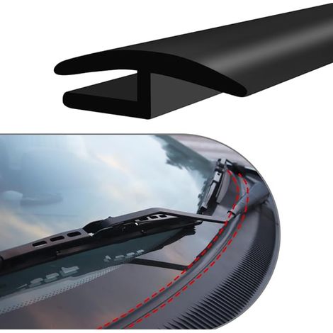 Ruban de Joint en Caoutchouc H Étanche Insonorisant pour Vitre Pare-brise Avant Fenêtre de Voiture Universel et Coupable pour la Plupart des Véhicules (1/5)