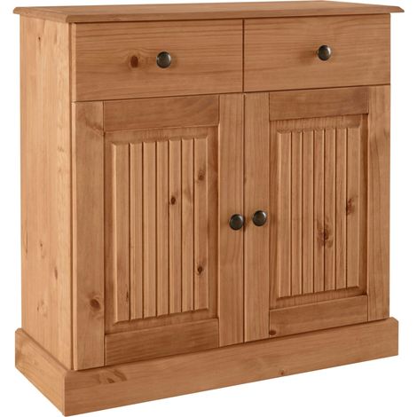 MilleBuffet avec 2 portes et 1 tiroir en pin naturel (1/5)