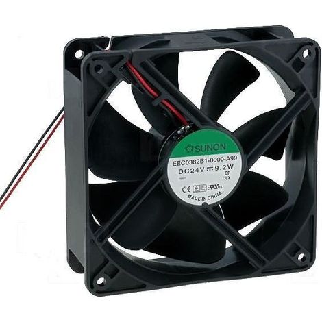 Ventilador 24vdc Medidas 120x120x38mm 2 Cables  5,4w Bolas Sunon Eec0382b2-000u-a99