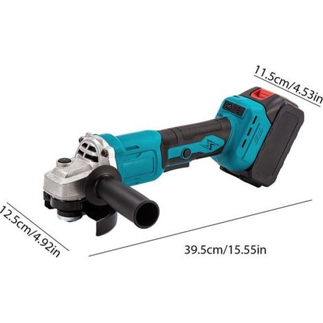 Meuleuse d'angle - Lame de coupe 125 mm - 2 batteries 21 V - 13000r/min - 3 vitesses-Outils coupe et de polissage sans balais 1000W (1/5)