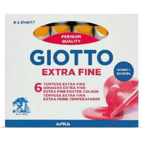 Tempera Giotto Tubo 7 Giallo Scuro 04 X6