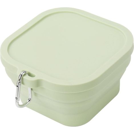 Boîte à repas pliable en silicone ajustable, idéale pour les sacs à dos, les portefeuilles, les sacs à lunch et les congélateurs. Matériaux sûrs et résistants. Contenant alimentaire pratique pour les