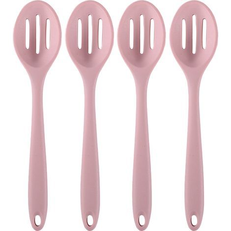 Cucchiai scolapasta in silicone – Resistenti al calore fino a 260 °C – Per cucinare, mescolare e servire – Set da 4 (1/5)