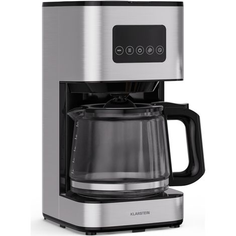 Klarstein Cafetera de filtro Verosteel Acero inoxidable 1,5 litros Función para mantener caliente 12 tazas (1/5)