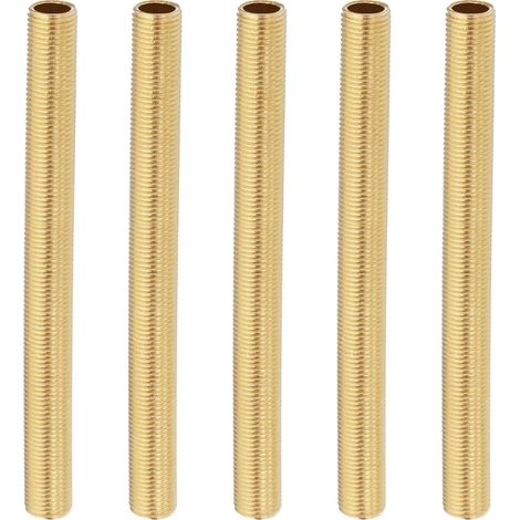 5 Pièces Raccord De Lampe En Laiton 100mm 3.9" Longueur Tube Creux (1/5)