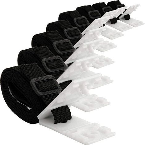 8 Set les colliers et les Parenthèses pour les bâches de piscine, pièces de Rechange pour Aufrollsystem, flexible raccourcir, 1,80 m de Sangles (1/5)