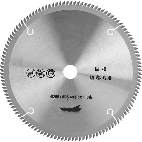 Disque de scie circulaire acier allié 250x25.4x3.0mm 120 dents pour coupe bois accessoire menuiserie (1/5)