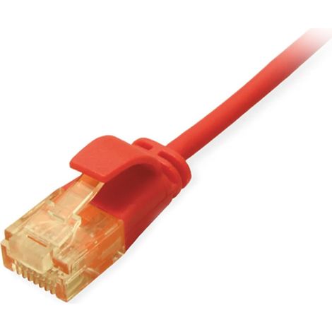 LATIGUILLO SLIMFLEX U/UTP CATEGORIA 6A LIBRE HALOGENOS 0.15M COLOR ROJO EQUIP 626200