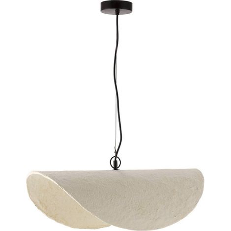 Suspension en papier mâché beige vieilli - Beige vieilli et noir (1/5)