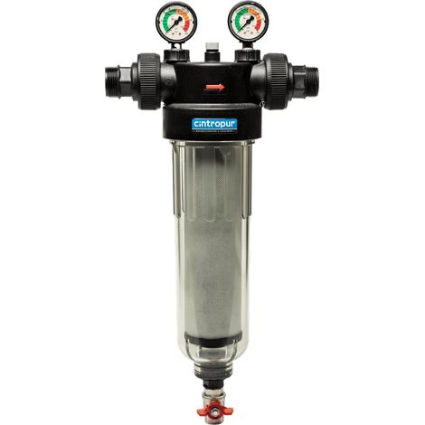 Cintropur – Filtre anti boue 1"1/4 – Filtration 25 microns – Débit 10 m³/h – Pour installations agricoles et industrielles (1/5)
