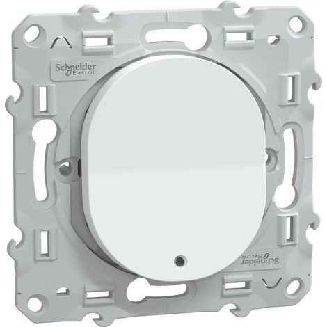 Ovalis - interrupteur va et vient - 10AX - lumineux ou témoin - Blanc (S320263) (1/6)