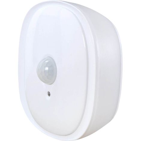 Veilleuse LED à piles, 0.5W, 25 lumens, 3000K, détecteur de mouvement, crépusculaire, fixation aimantée- Tibelec (1/5)