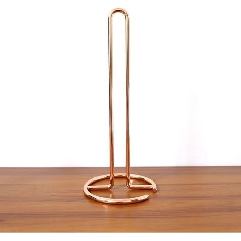 Or rose-Support de Rouleau de Papier, Porte-Rouleau de Cuisine Portable en Acier Inoxydable Or Porte Rouleaux Papier Toilette Vertical en Acier Support Distributeur de Papier (1/5)