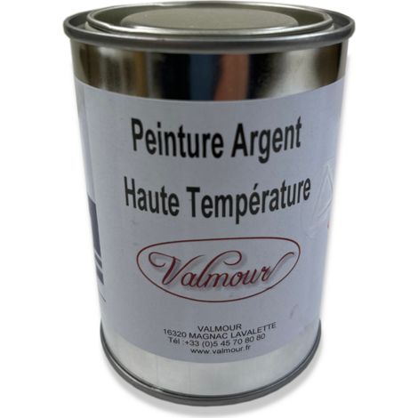 Peinture Argent Haute Température VALMOUR, 250 ml ARGENT Métallisé  (RAL )