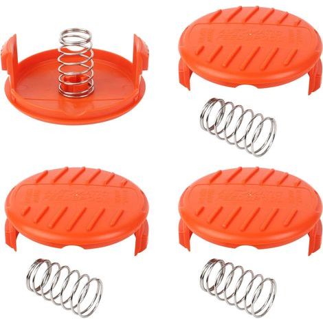 4 trimmer caps, replacement spool caps, replacement spool caps, trimmer spool caps with 4 springs (1/5)