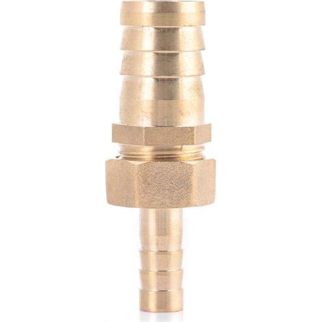 Réducteur de queue de barbe de tuyau, 10mm-16/19/25mm connecteur de prise de réduction en laiton tuyau réducteur de queue de barbe accessoires de montage en laiton(taille: 10-19mm) (1/5)