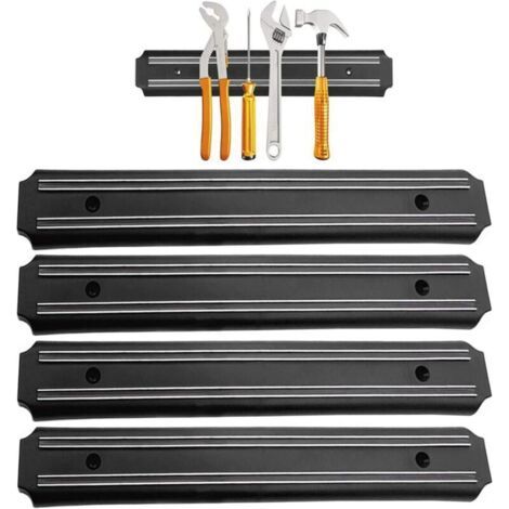 Porte Outils Mural magnetique 4 Pieces 33 cm x 5 cm Barre magnetique Outillage Barre aimantée pour Outils Panneau Porte Outils Barre aimantée Barre aimantée Barres magnétiques pour Outilsdyk-