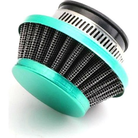 Filtre à air 42 mm pour kit de mise à niveau de mini-moto/quad/VTT 47 cc/49 cc, filtre à air en aluminium cyan (cyan) (1/5)