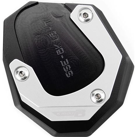(Argent-K1600B) Compatible avec BMW K1600B, K1600GT et K1600GTL (2017-2023) (Non compatible avec les modèles 2011-2016) Béquille latérale de moto CNC avec porte-clés maxpower (1/4)
