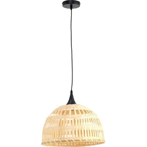 Suspension en fibres naturelles tressées esprit bohème chic