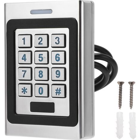 IP67-Zutrittskontrolltastatur, staubdicht, offene Passwortkarte, schlüsselloser Zugang, 125 kHz (1/5)