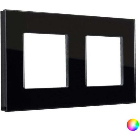 Crystal Plate 2 Slots Modern Black - Crystal Plate 2 Slots Modern Black (1/5)
