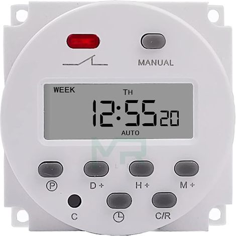 Minuterie CN101A 220 V, 110 24 12 écran LCD numérique (1/5)