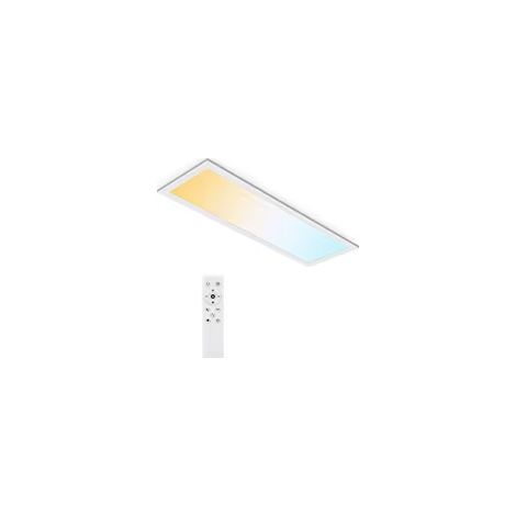 Panneau LED plat 24W – 58x20 cm – 2400LM – 3000K-6500K – Télécommande – Lot 1 – Chambre/bureau/garage