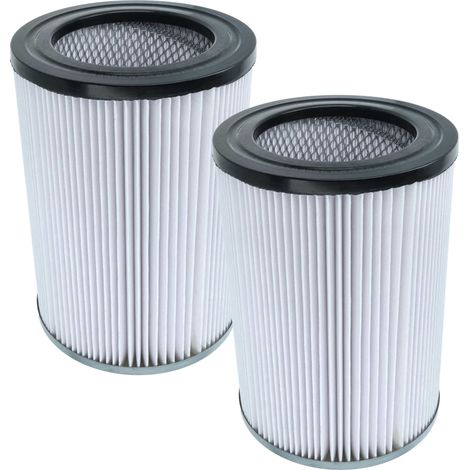 vhbw 2x filtro sostituisce Cleancraft 7010335 per aspirapolvere - filtro cartuccia nero / bianco