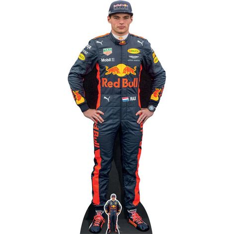 Figurine en carton Max Verstappen Pilote Formule 1 - Haut 177 cm (1/4)