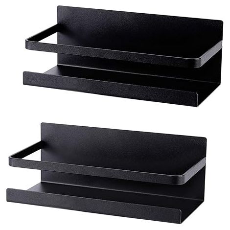Gewürzregal ohne Bohren, selbstklebend, magnetisch, 2er-Pack, für Küche und Kühlschrank (1/5)