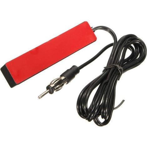 Antenne Radio AM-FM - Amplifiée - Pour Véhicule Bateau RV - 12 V - Noir - 1 Pièce (1/3)