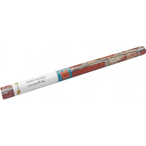 Adhésif Imprimé Briquette 45cm x 2m (1/4)