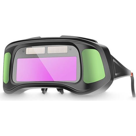 Lunettes de soudage professionnelles intelligentes anti-lumière forte, équipées d'un panneau de charge solaire (1/5)