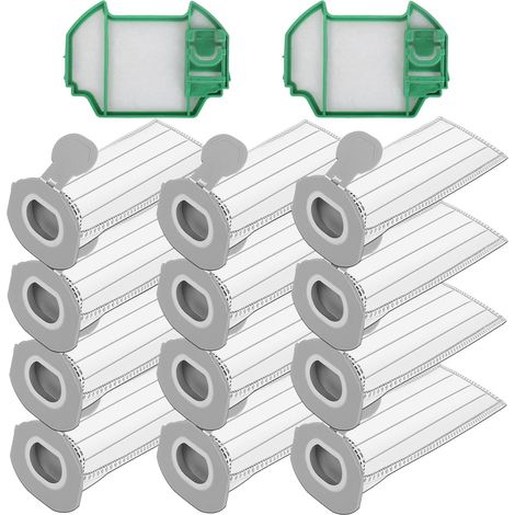 12 Sacs en Microfibre compatibles pour Kobold VK7S VK7 FP7S FP7-12 Sacs Aspirateur + 2 Filtres Moteur (1/5)