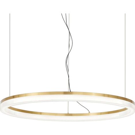 Ideal Lux CROWN Plafonnier Suspendu LED Intégré Laiton 4300Lm 3000K