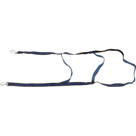 Échelle de bateau en corde avec crochets, en nylon bleu, portable et pliable, pour yachts, kayaks et bateaux pneumatiques, 3 marches (1/5)