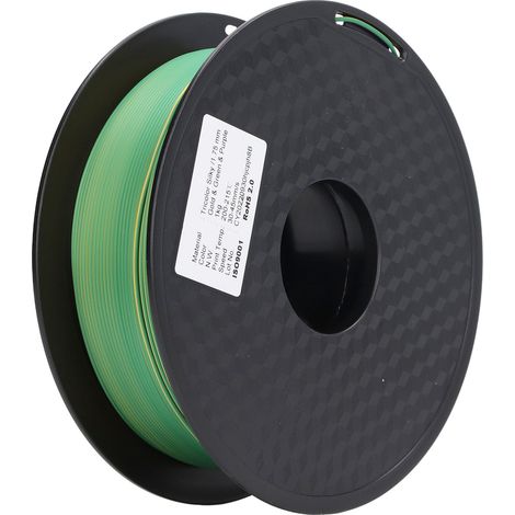 PLA-Filament, 3-farbig (Gold, Grün, Lila), 1,75 mm, Seidenfilament, 3D-Drucker-Verbrauchsmaterial (1/5)