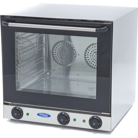 Four à Convection - Gril - 4 Plateaux - Minuterie Intégrée - 300°C - Maxima
